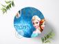 Preview: Frozen Die Eiskönigin Tortenaufleger Ø 20cm, 1208